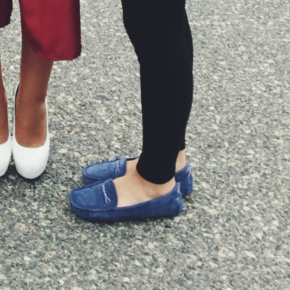 Blue UGG Moccasins